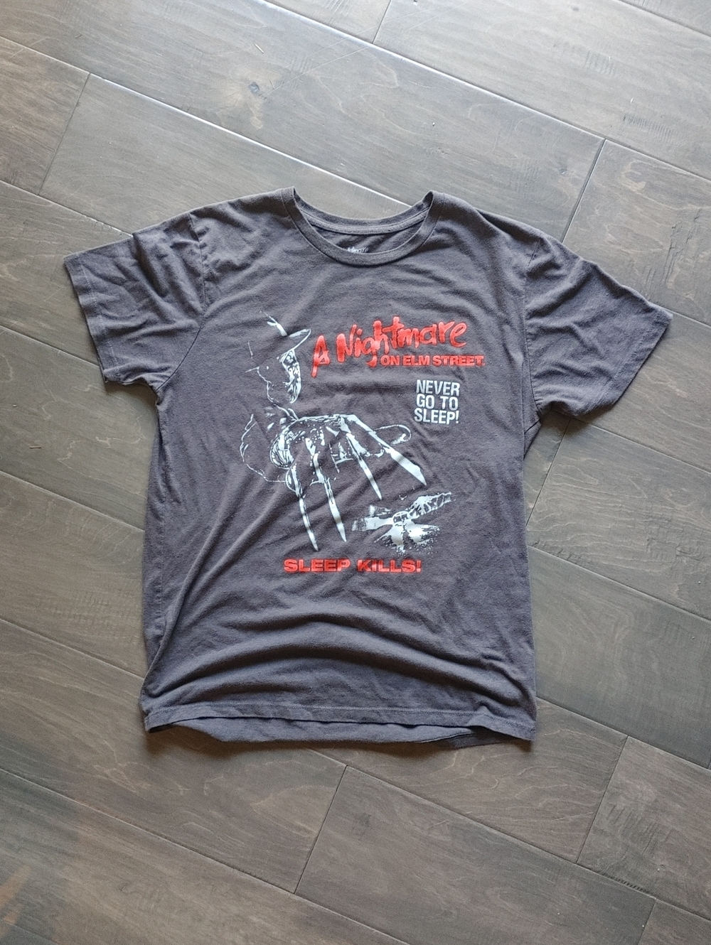 A Nightmare on Elm Street Freddy Krueger Double Sized Graphic T-shirt